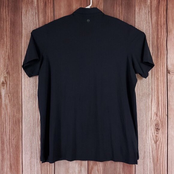 Greyson Mens XXL Black Pima Cotton Modal Short Sleeve Golf Polo Shirt Stretch - Picture 2 of 13